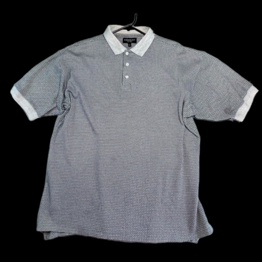Yves Saint Laurent Polo Shirt Black white